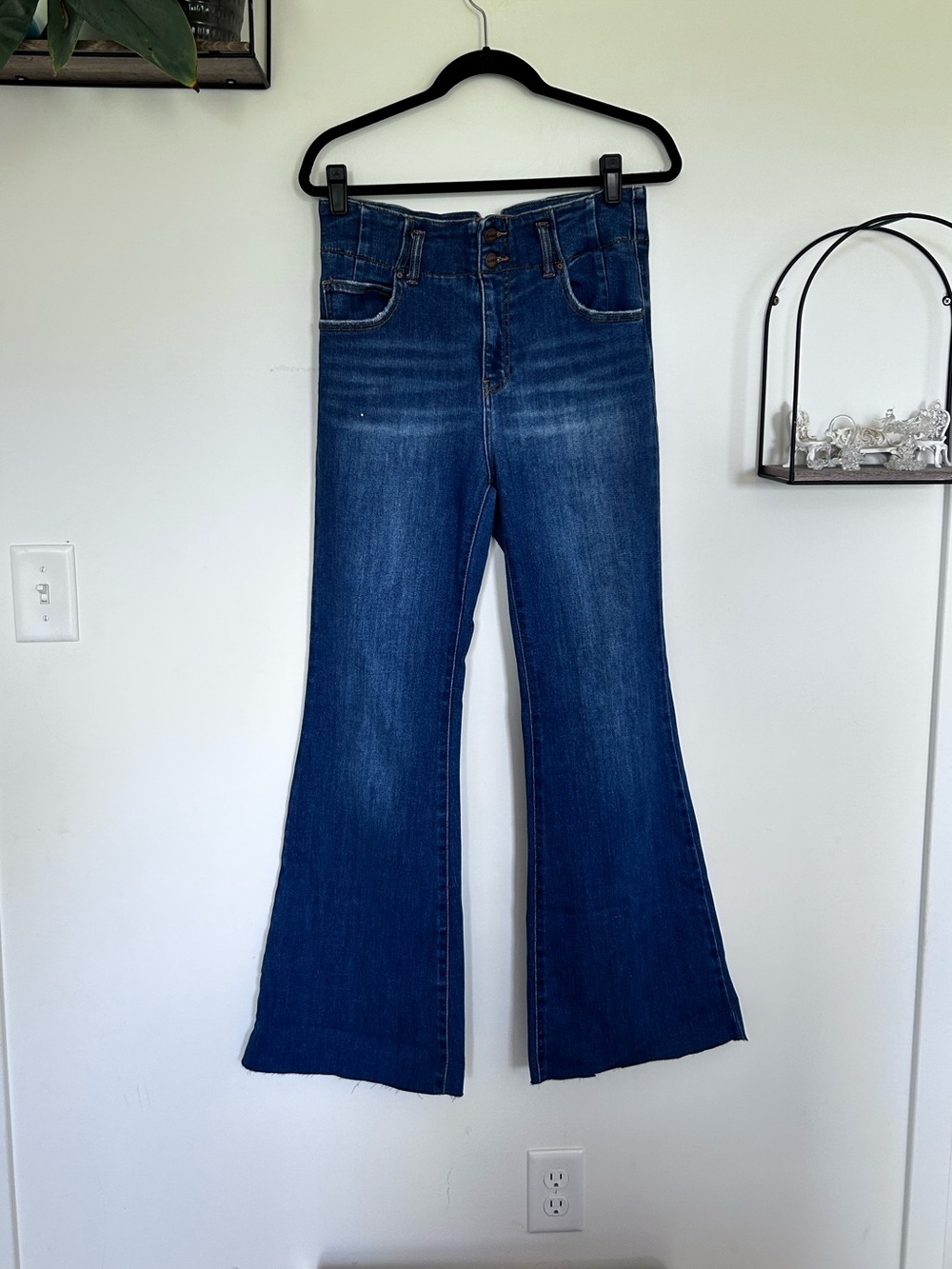 Risen Jeans High Rise Waist Flare Leg Jeans Size 11/30